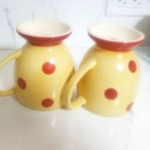 Gail Pittman hand painted mugs
